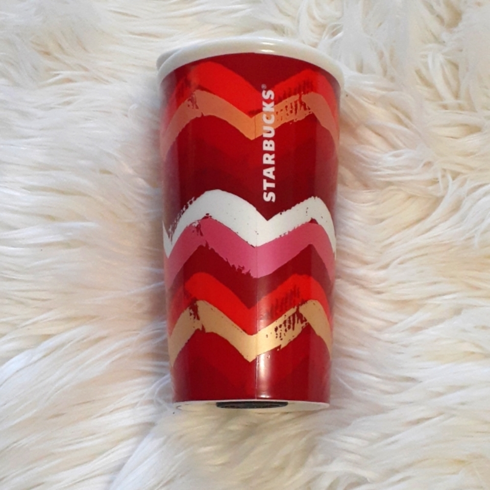 Starbucks 2014 Chevron Coffee Traveler Tumbler